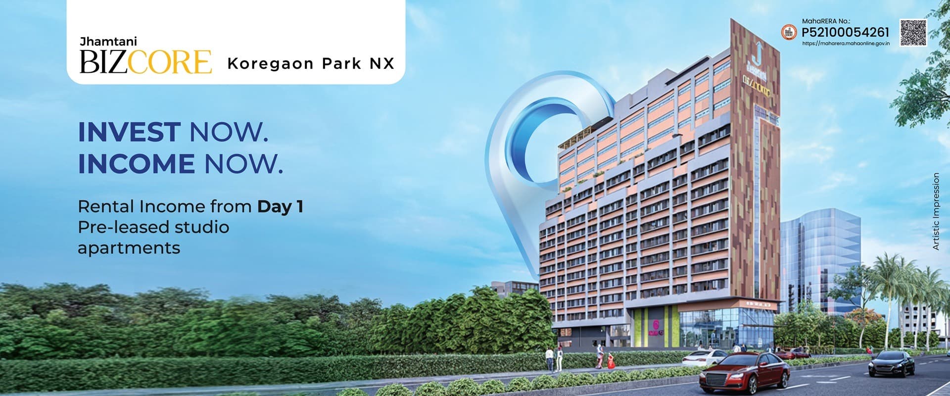 Jhamtani BizCore | Premium Pre-Leased Studio Apartments in Koregaon Park Annexe, Pune